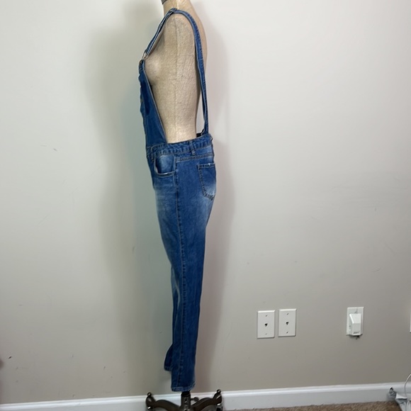 Life in Progress Jumper Overall Women Sz Small 100% Cotton Adjustable Straps - Picture 5 of 11